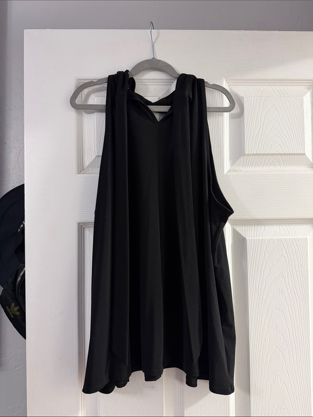 Banana Republic Black Draped Sleeveless Tank